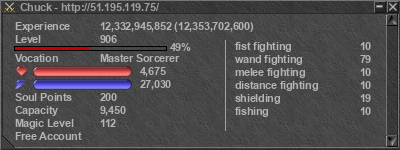 Signature for player Chuck
