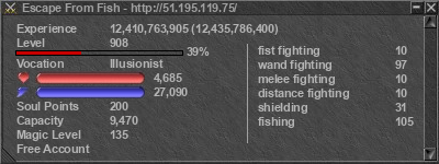 Signature for player Escape From Fish