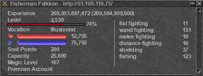 Signature for player Fisherman Falkkon