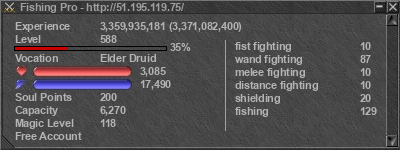 Signature for player Fishing Pro