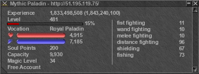 Signature for player Mythic Paladin