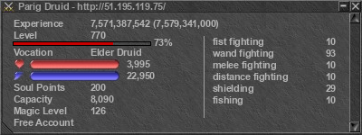 Signature for player Parig Druid