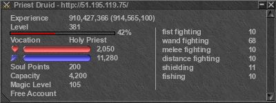 Signature for player Priest Druid