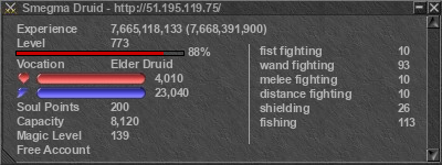 Signature for player Smegma Druid